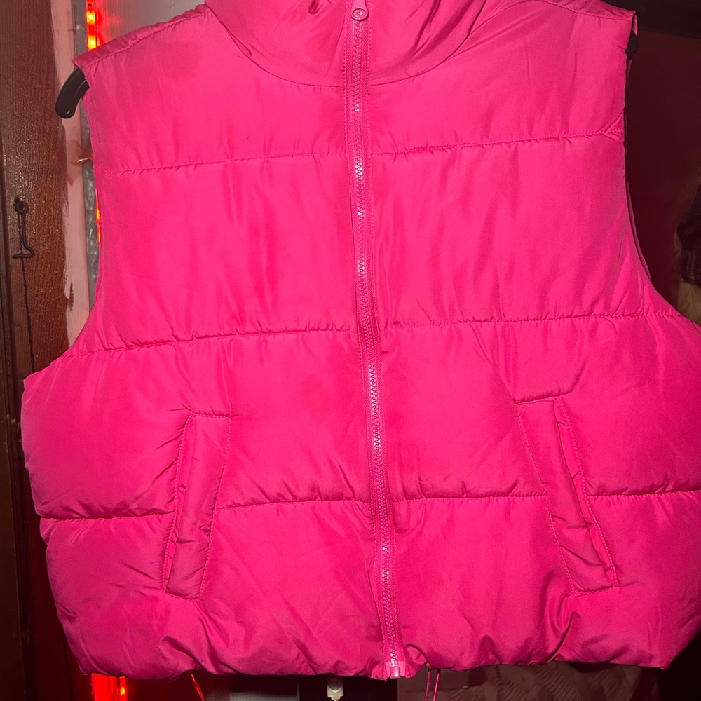 Vibrant Pink Puffer Vest